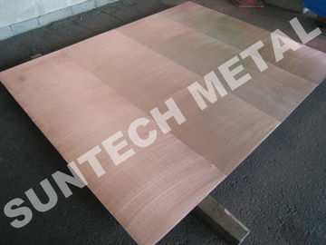 Chiny Explosion Bonded 316L Copper Clad Tubesheet for Corrosion Resistance dostawca