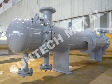 Chiny Connecting Cooler Shell And Tube Type Condenser  110sqm 800mm Length dostawca